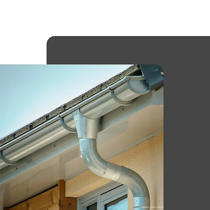 Zambelli Dachrinne Rohrschelle DN 100 /M10 verzinkt mit Gewindemuffe Silber - Nennweite: 120 mm, Stahl, Silber