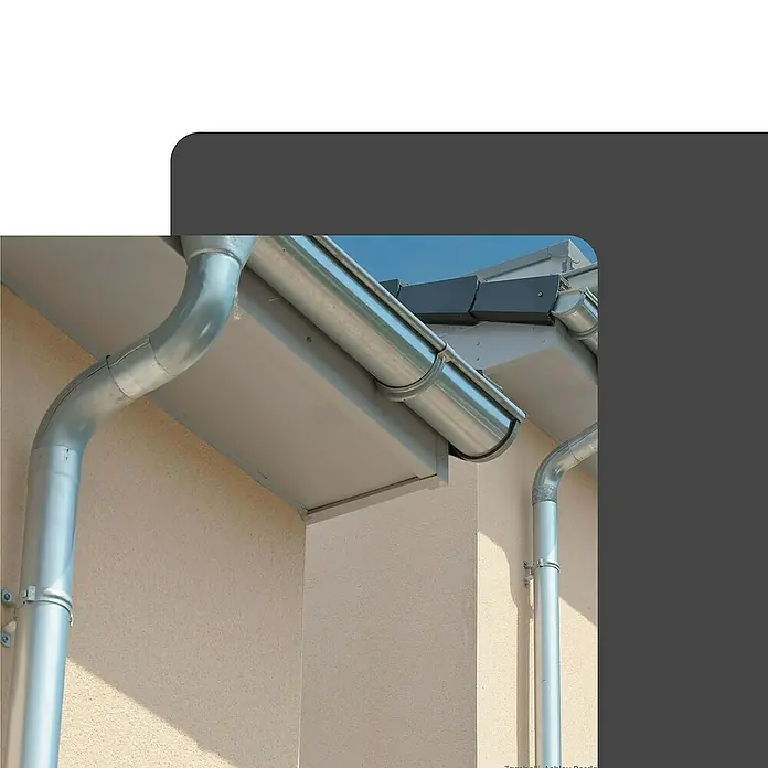 Zambelli Dachrinne Rohrschelle DN 100 Fallrohrschelle verzinkt Silber - Nennweite: 100 mm, Stahl, Silber