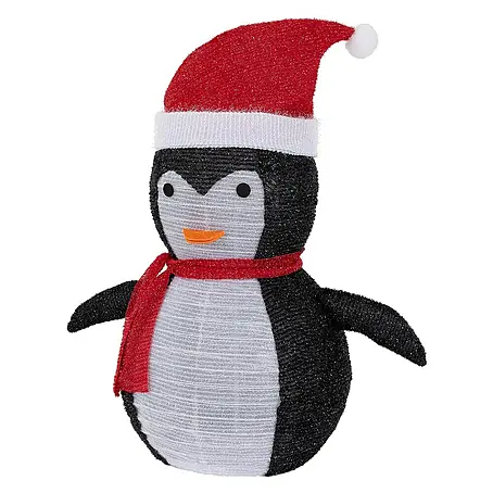 ECD Germany  LED-Weihnachtsdekofigur Winter Gartenfigur Beleuchtete Garten Winterdeko