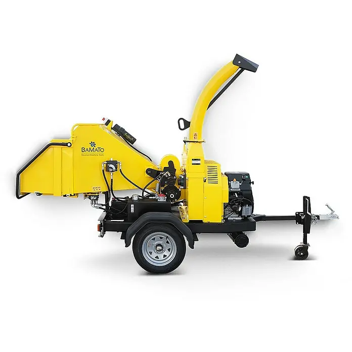 Bamato Benzin-Häcksler HACK-150PRO mit Einzugswalze - Max. Aststärke: 150 mm, 18 kW, Hubraum: 688 cm³
