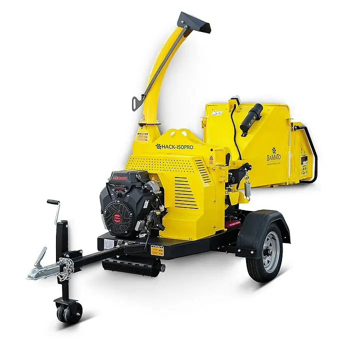 Bamato Benzin-Häcksler HACK-150PRO mit Einzugswalze - Max. Aststärke: 150 mm, 18 kW, Hubraum: 688 cm³