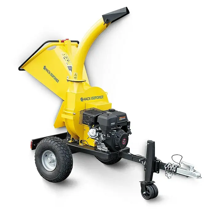 Bamato Benzin-Häcksler BAMATO Holzhäcksler HACK-150POWER mit E-Start - Max. Aststärke: 120 mm, 9 kW, Hubraum: 420 cm³