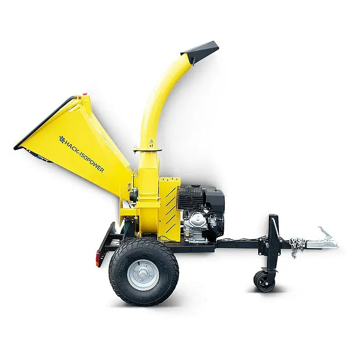 Bamato Benzin-Häcksler BAMATO Holzhäcksler HACK-150POWER mit E-Start - Max. Aststärke: 120 mm, 9 kW, Hubraum: 420 cm³