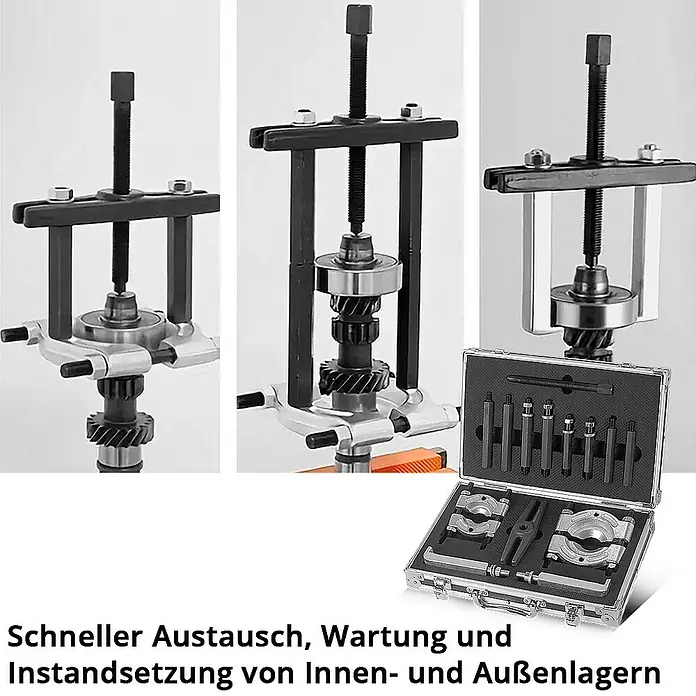 STAHLWERK Werkzeugkoffer Lagerabzieher-Set 14-teilig - 