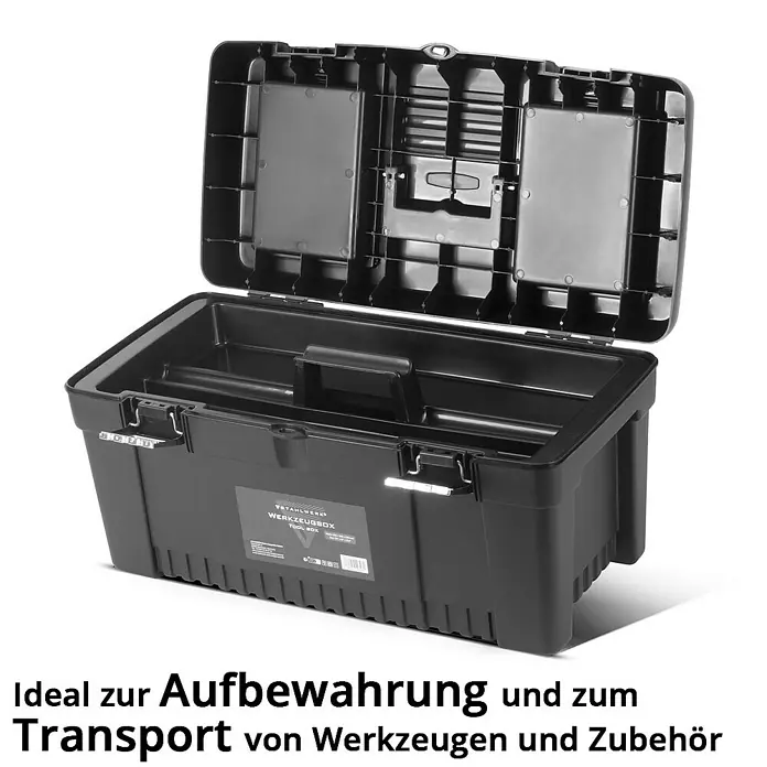 STAHLWERK Werkzeugkoffer Set mit 4 leeren Werkzeugkisten - 