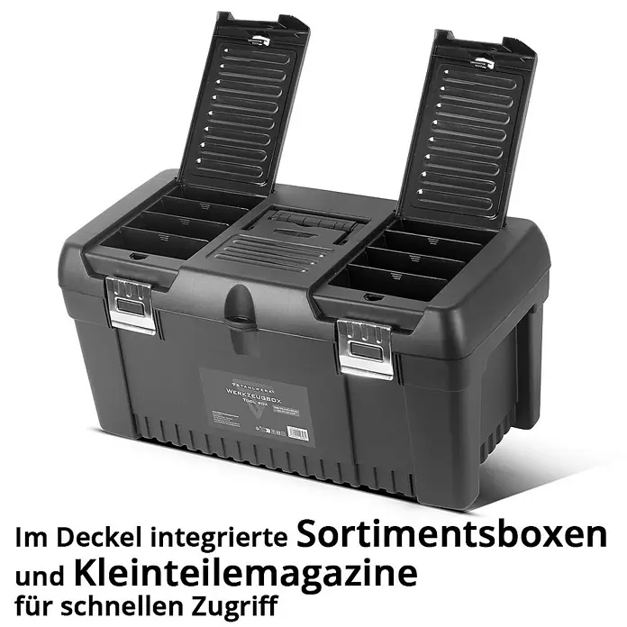STAHLWERK Werkzeugkoffer Set mit 4 leeren Werkzeugkisten - 