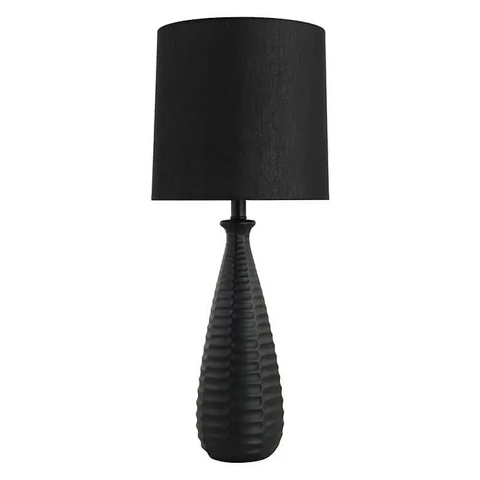 Home Deluxe Tischleuchte MELVA - 60 W, L x B x H: 30 x 30 x 71 cm, Schwarz, Schwarz, E27