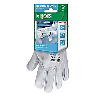 Guantes de trabajo Eurostrong 222 (10, Gris, Cuero vacuno flor)