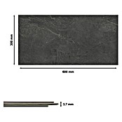 Revêt Wandpaneel SPC Wall (600 x 300 mm, Slate Matt) | BAUHAUS