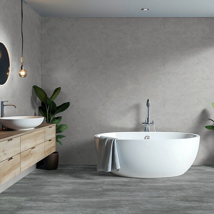 Revêt Wandpaneel SPC Wall (600 x 300 mm, Grey Matt) | BAUHAUS