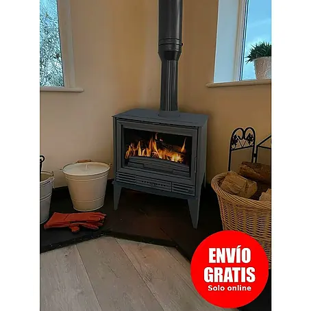 Invicta  Estufa de leña Padua con ventiladores