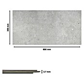 Revêt Wandpaneel SPC Wall (600 x 300 mm, Concrete Matt) | BAUHAUS