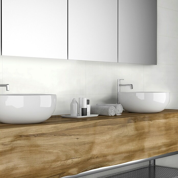 Revêt Wandpaneel SPC Wall (1 200 x 600 mm, White High Gloss, Hochglänzend) | BAUHAUS