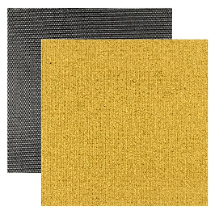 Floordirekt Teppichfliese Edinburgh - 50 x 50 cm - 0,25 m² - Gelb - Breite: 50 cm, Nylon, Gelb