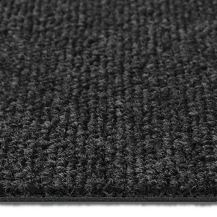 Floordirekt Teppichfliese Lyonn - 50 x 50 cm - 0,25 m² - Dunkelgrau - Breite: 50 cm, Nylon, Dunkelgrau