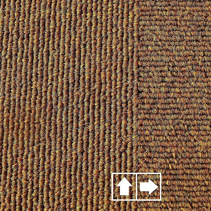 Floordirekt Teppichfliese Lyonn - 50 x 50 cm - 0,25 m² - Gelb - Nylon, Gelb