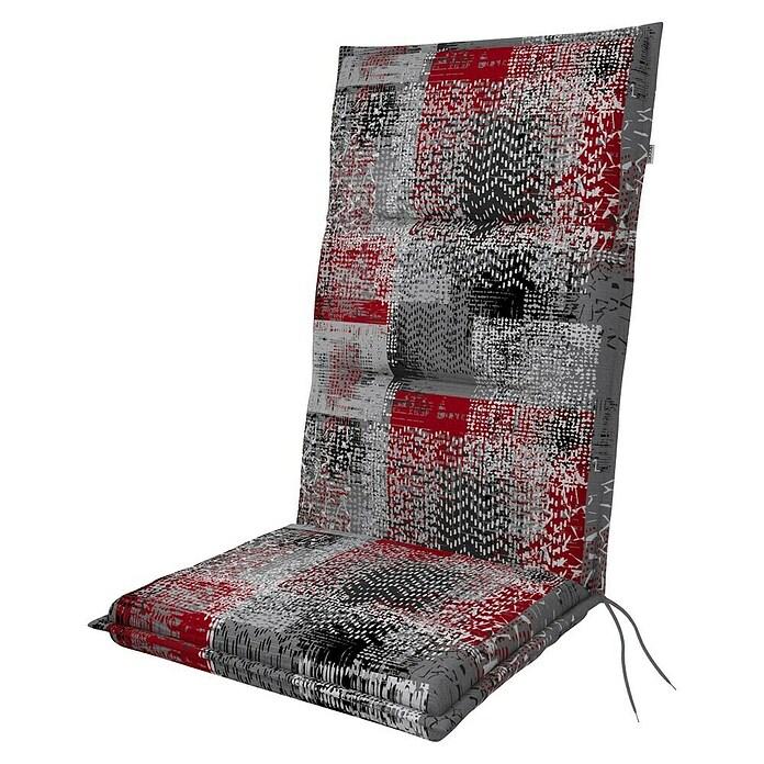 Doppler Sitzauflage Spot (Hochlehner, L x B x H: 119 x 48 x 5 cm, Polyester, Baumwolle, Rot,Schwarz,Weiß) | BAUHAUS