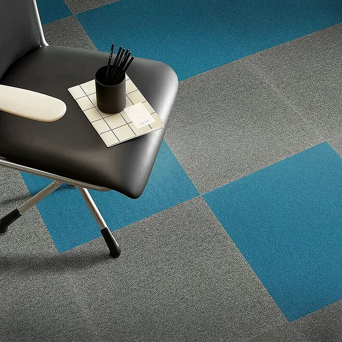 Floordirekt Teppichfliese Edinburgh - 50 x 50 cm - 0,25 m² - Hellgrau - Nylon, Hellgrau