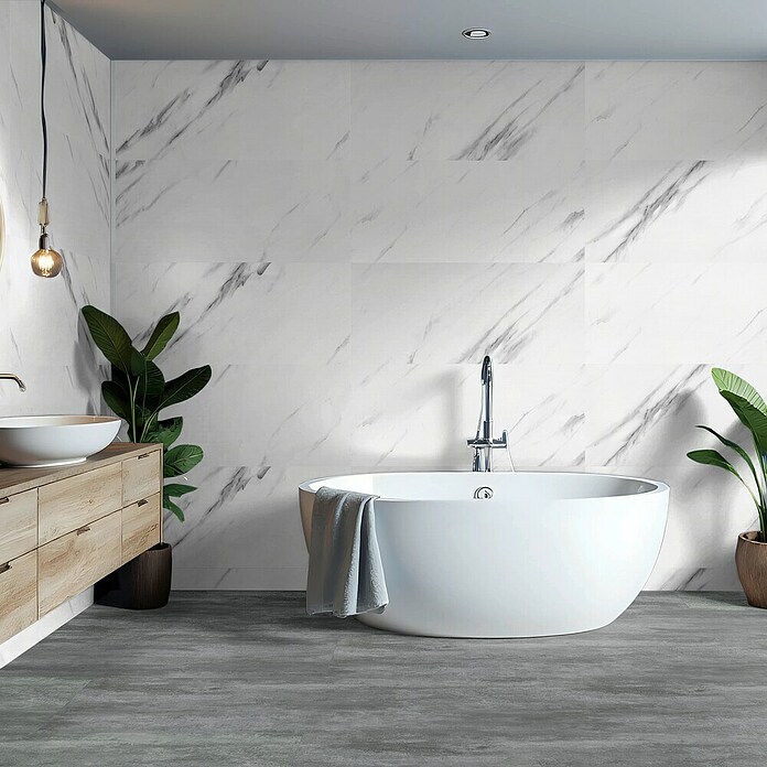 Revêt Wandpaneel SPC Wall (1 200 x 600 mm, Marble High Gloss, Hochglänzend) | BAUHAUS