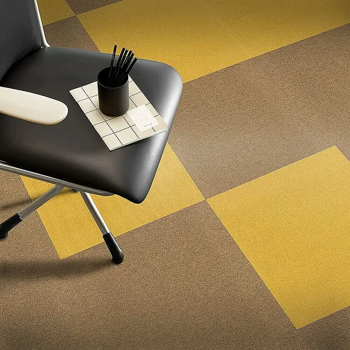 Floordirekt Teppichfliese Edinburgh - 50 x 50 cm - 0,25 m² - Beige - Breite: 50 cm, Nylon, Beige