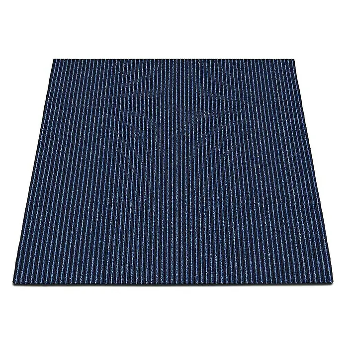 Floordirekt Teppichfliese Bohemia - 50 x 50 cm - 0,25 m² - Dunkelblau - Polypropylen, Dunkelblau