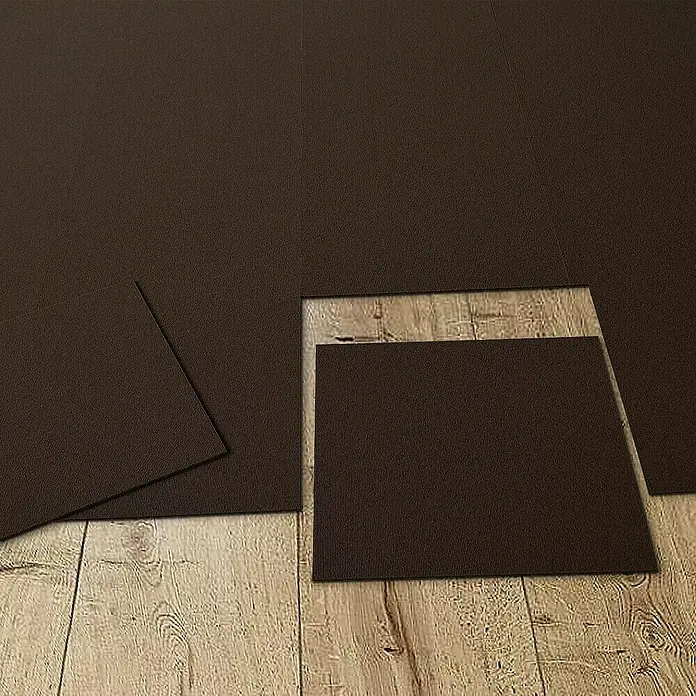 Floordirekt Teppichfliese Lyonn - 50 x 50 cm - 0,25 m² - Braun - Nylon, Braun