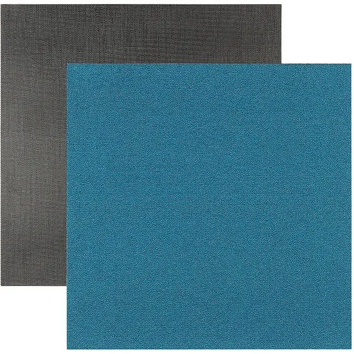 Floordirekt Teppichfliese Edinburgh - 50 x 50 cm - 0,25 m² - Türkis - Nylon, Türkis