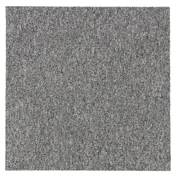 Floordirekt Teppichfliese Moscow 50 x 50 cm Grau - Breite: 50 cm, Schlinge, Grau