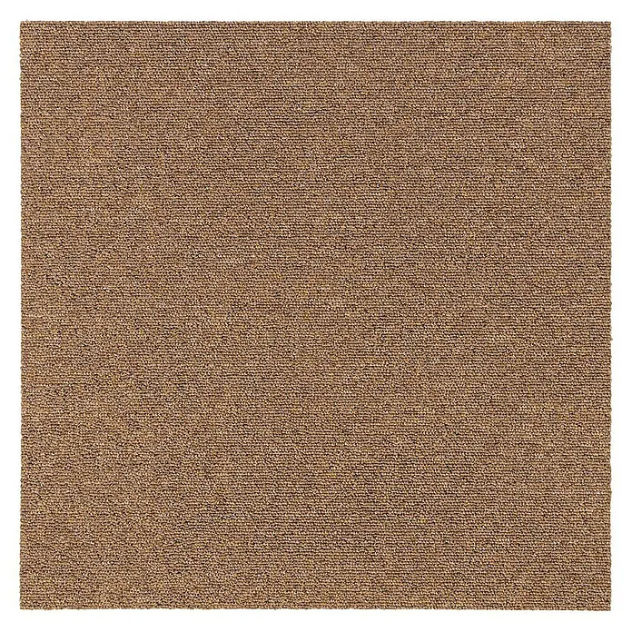 Floordirekt Teppichfliese Moscow 50 x 50 cm Hellbraun - Breite: 50 cm, Schlinge