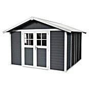 Grosfillex Caseta para jardín Deco (Medidas ext. (An x Pr): 315 x 357 cm, Plástico, Blanco/Gris oscuro, 11 m²) | BAUHAUS