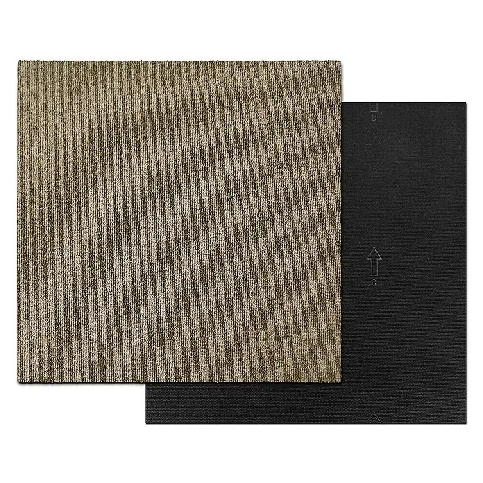 Floordirekt Teppichfliese Lyonn - 50 x 50 cm - 0,25 m² - Beige - Nylon, Beige