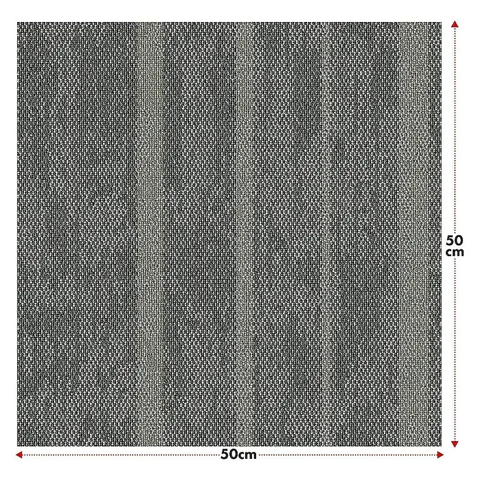 Floordirekt Teppichfliese Zürich - 50 x 50 cm - 0,25 m² - Anthrazit - Breite: 50 cm, Polypropylen, Anthrazit