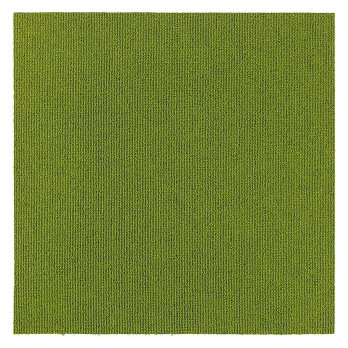 Floordirekt Teppichfliese Moscow 50 x 50 cm Grün - Breite: 50 cm, Schlinge, Grün