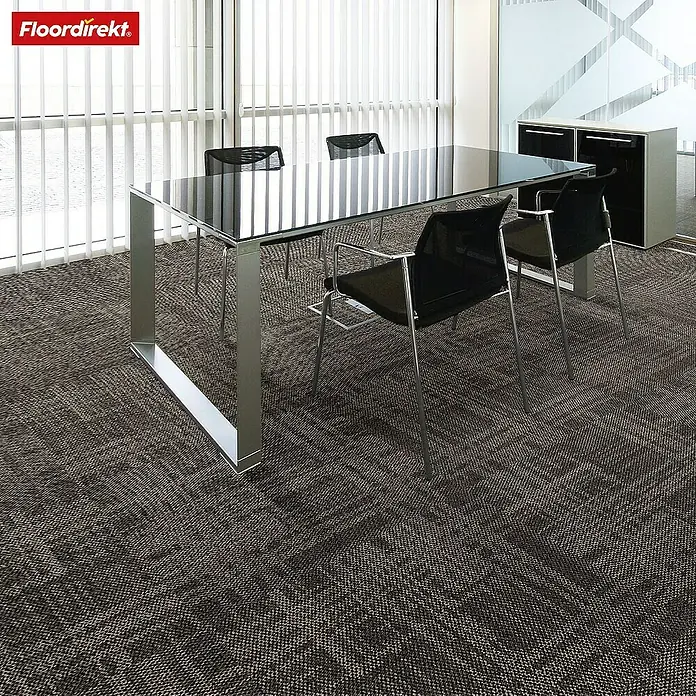 Floordirekt Teppichfliese Luzern - 50 x 50 cm - 0,25 m² - Beige - Breite: 50 cm, Polypropylen, Beige