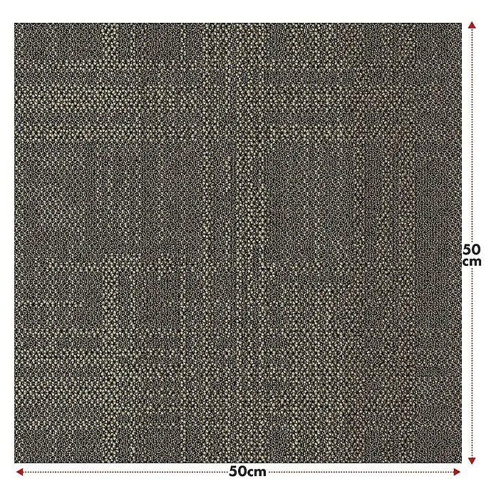 Floordirekt Teppichfliese Luzern - 50 x 50 cm - 0,25 m² - Beige - Breite: 50 cm, Polypropylen, Beige