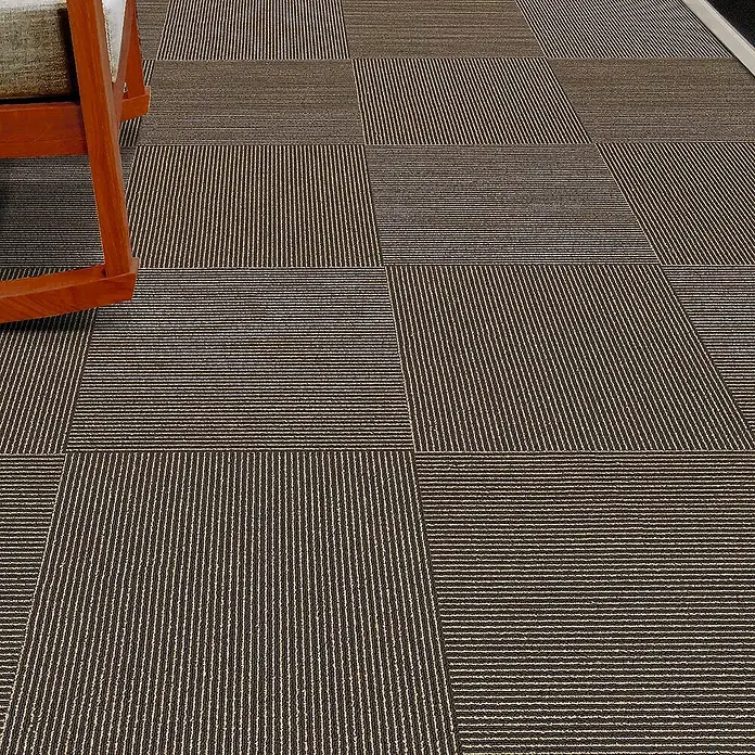 Floordirekt Teppichfliese Bohemia - 50 x 50 cm - 0,25 m² - Braun - Polypropylen, Braun