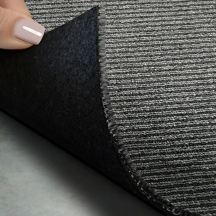 Floordirekt Teppichfliese Bohemia - 50 x 50 cm - 0,25 m² - Grau - Breite: 50 cm, Polypropylen, Grau