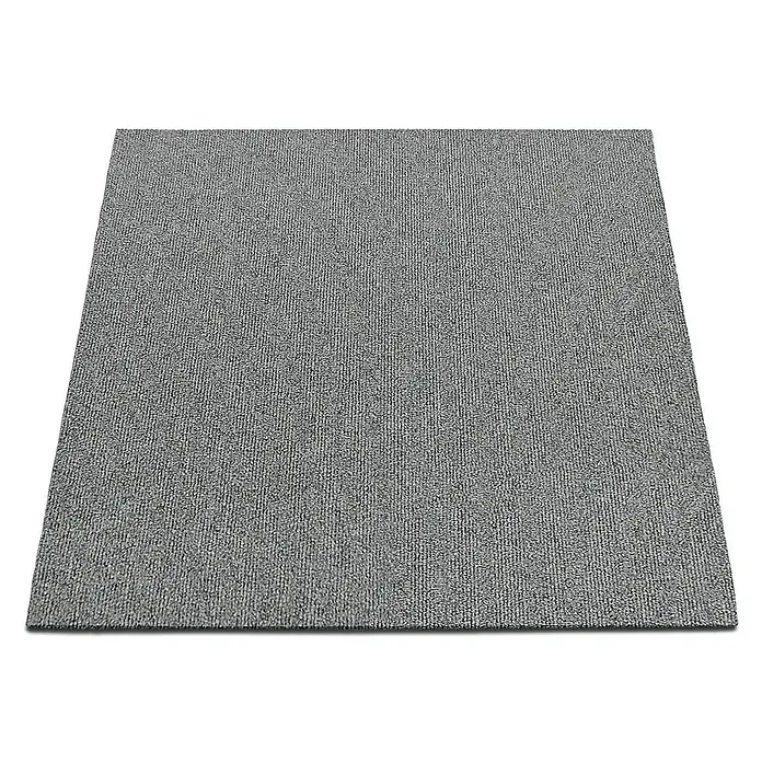 Floordirekt Teppichfliese Lyonn - 50 x 50 cm - 0,25 m² - Hellgrau - Breite: 50 cm, Nylon, Hellgrau