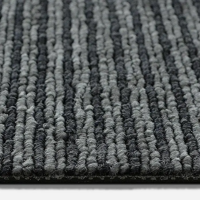 Floordirekt Teppichfliese Bohemia - 50 x 50 cm - 0,25 m² - Grau - Breite: 50 cm, Polypropylen, Grau
