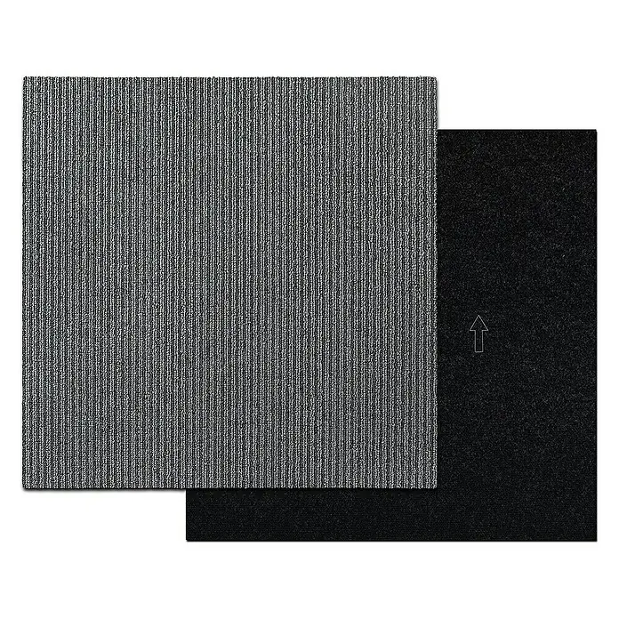 Floordirekt Teppichfliese Bohemia - 50 x 50 cm - 0,25 m² - Grau - Breite: 50 cm, Polypropylen, Grau