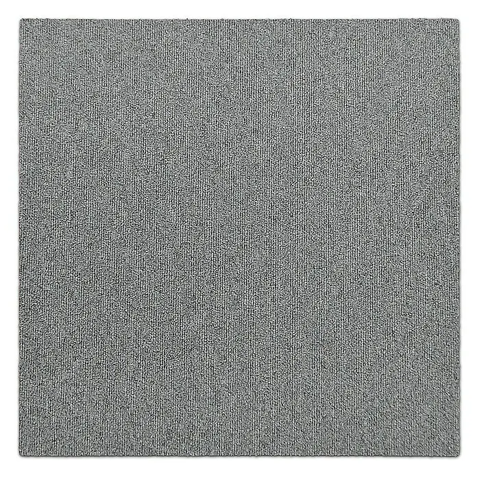 Floordirekt Teppichfliese Lyonn - 50 x 50 cm - 0,25 m² - Hellgrau - Breite: 50 cm, Nylon, Hellgrau