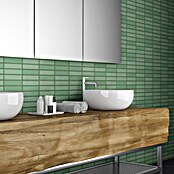 Revêt Wandpaneel SPC Wall Butcherblock (1 200 x 600 mm, Butcherblock Green High Gloss, Hochglänzend) | BAUHAUS