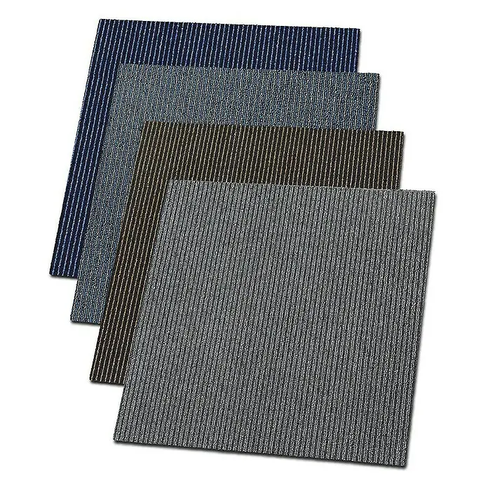 Floordirekt Teppichfliese Bohemia - 50 x 50 cm - 0,25 m² - Blau - Polypropylen, Blau