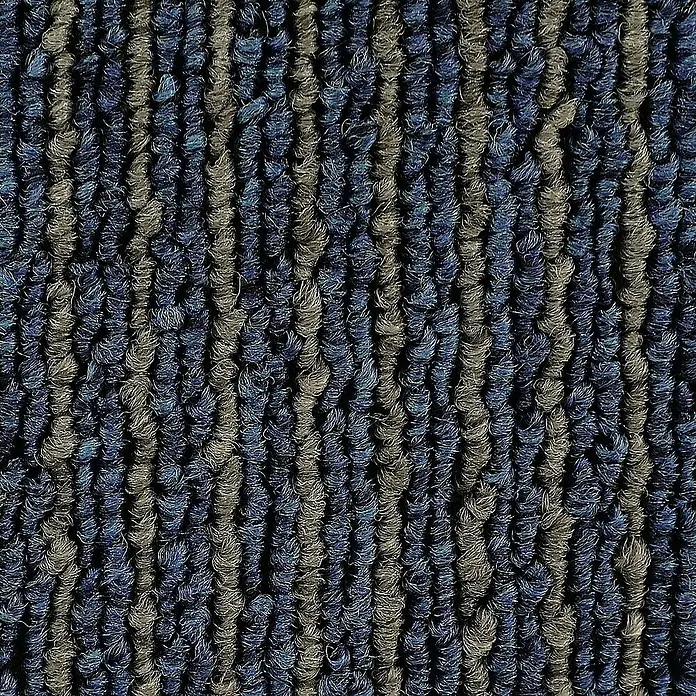 Floordirekt Teppichfliese Bohemia - 50 x 50 cm - 0,25 m² - Blau - Polypropylen, Blau