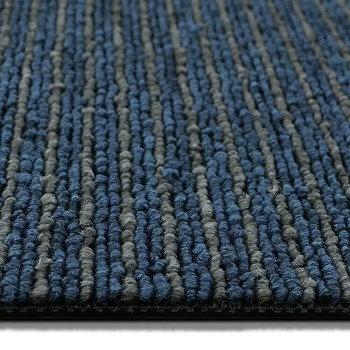 Floordirekt Teppichfliese Bohemia - 50 x 50 cm - 0,25 m² - Blau - Polypropylen, Blau
