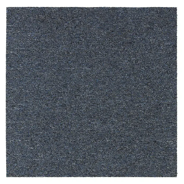 Floordirekt Teppichfliese Moscow 50 x 50 cm Blau - Schlinge, Blau