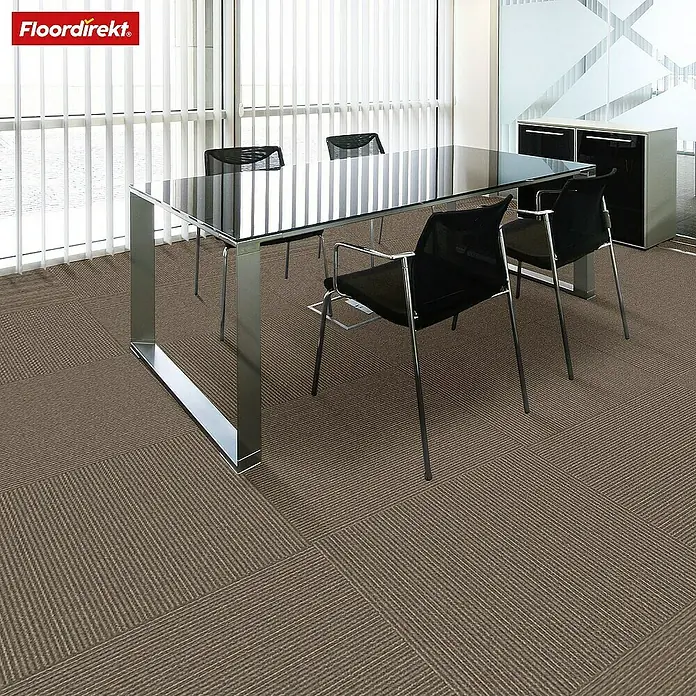 Floordirekt Teppichfliese Bern - 50 x 50 cm - 0,25 m² - Beige - B x L: 50 x 50 cm, Polypropylen, Beige