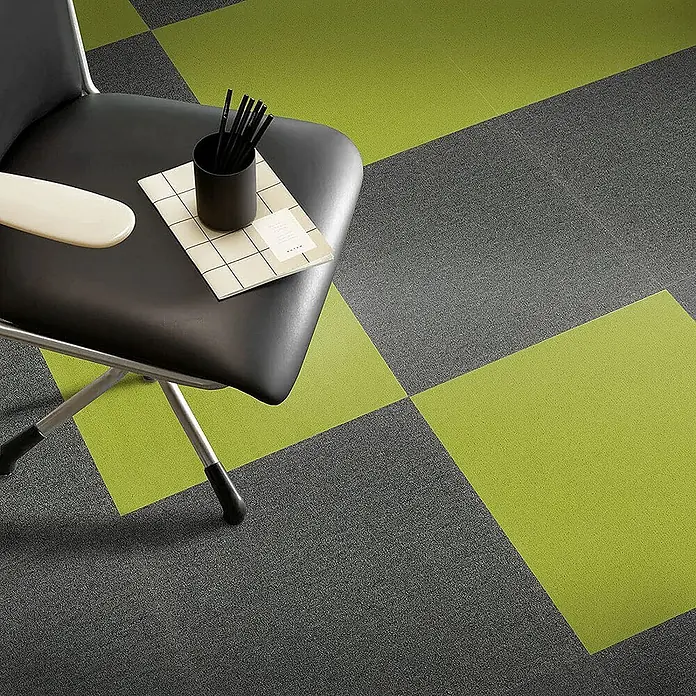 Floordirekt Teppichfliese Edinburgh - 50 x 50 cm - 0,25 m² - Anthrazit - Breite: 50 cm, Nylon, Anthrazit
