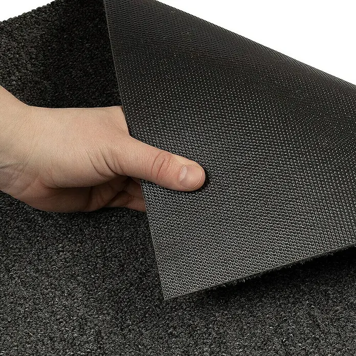 Floordirekt Teppichfliese Edinburgh - 50 x 50 cm - 0,25 m² - Anthrazit - Breite: 50 cm, Nylon, Anthrazit