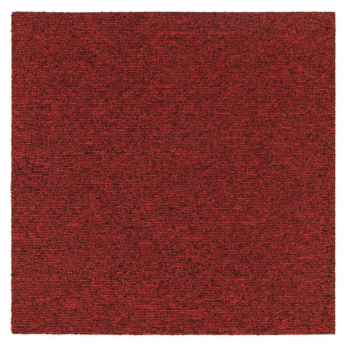 Floordirekt Teppichfliese Moscow 50 x 50 cm Rot - Schlinge, Rot